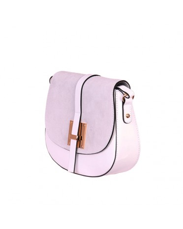Florence Moon Wrinkled suede leather shoulder strap