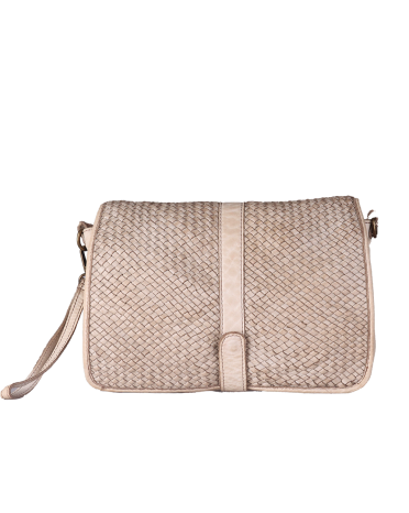 Florence Moon Tracolla postino in pelle intrecciata